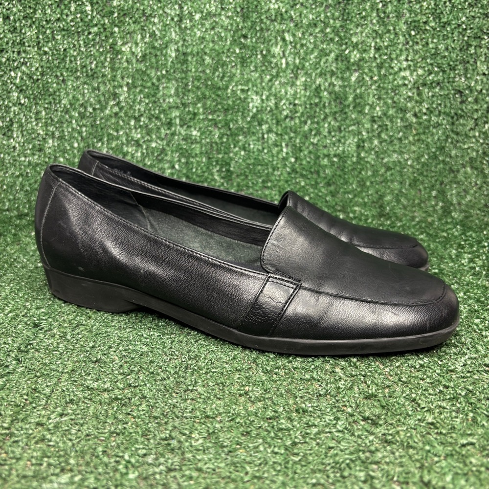 Easy Spirit Newtrend Leather Slip On Classic Comfort Loafer Black Womens Sz 8.5B